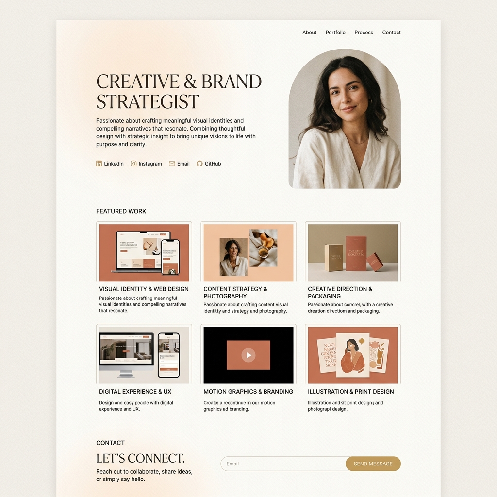 Friendly Personal Profile Web Design
