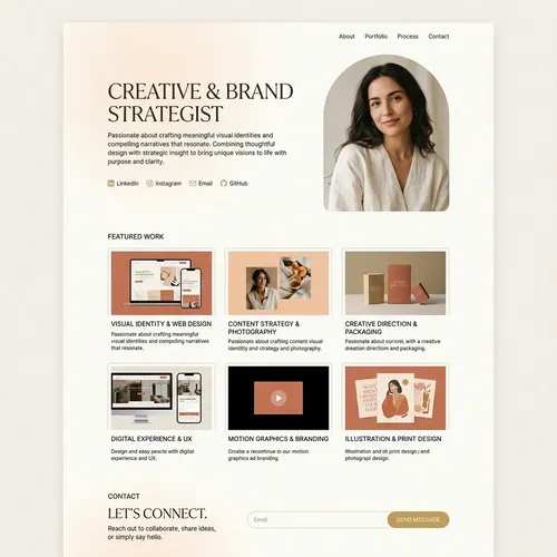 Creative Portfolio Profile Demo