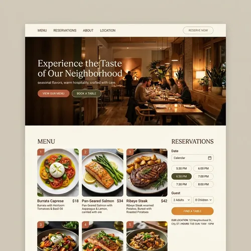 Restaurant Reservation Demo